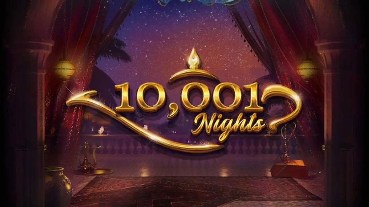 Tampilan visual slot 10,001 Nights dengan nuansa Timur Tengah yang eksotis